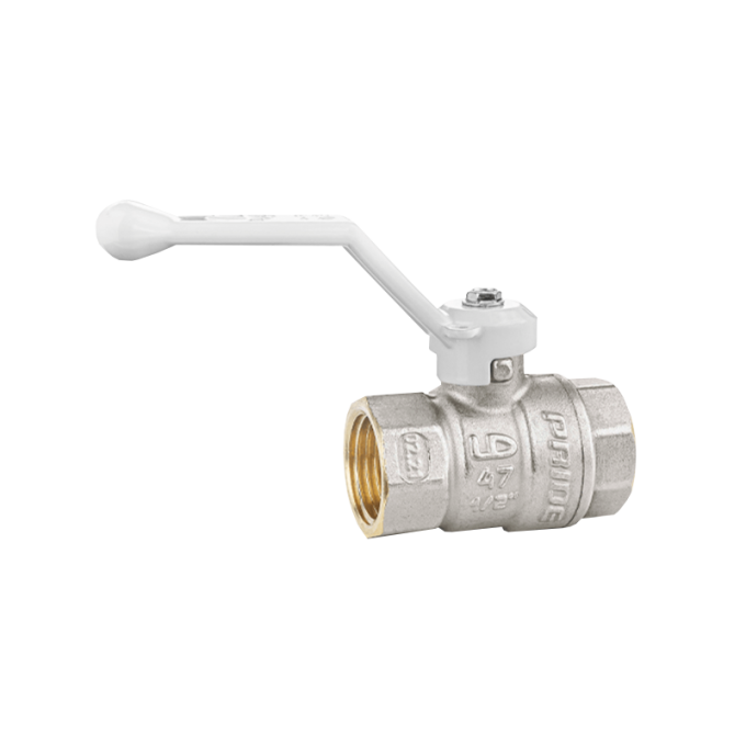 LD 47.301.15 W Кран шаровой латунный (white) Pride LD 47.15.В-В.Р полнопроходной 0,166 LD-47.301.15-W